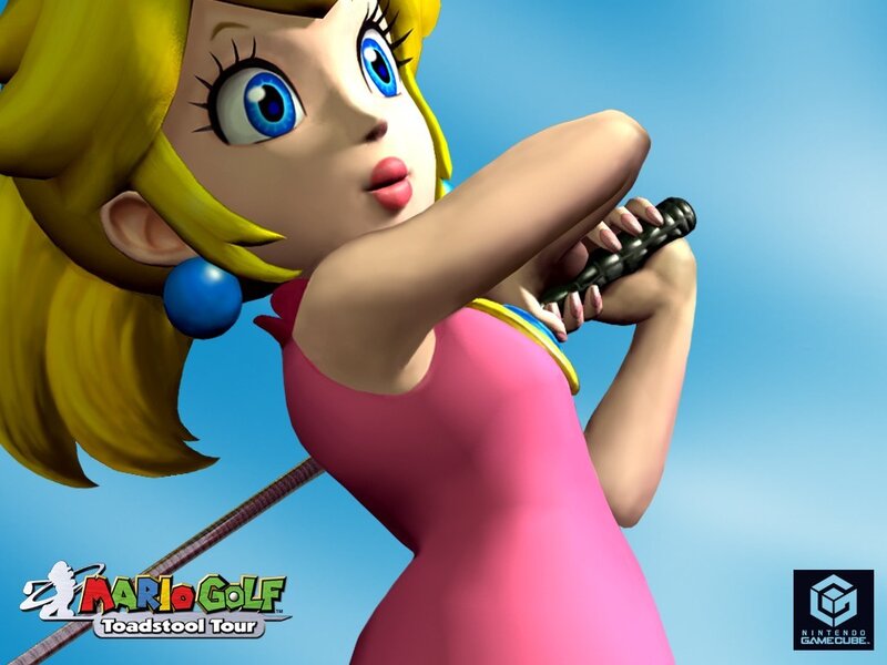 Princess Holding Golf Club