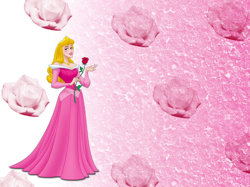 Princess Holding Rose — Pink