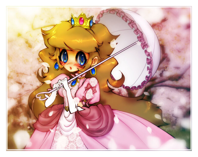 Princess Holding Umbrella