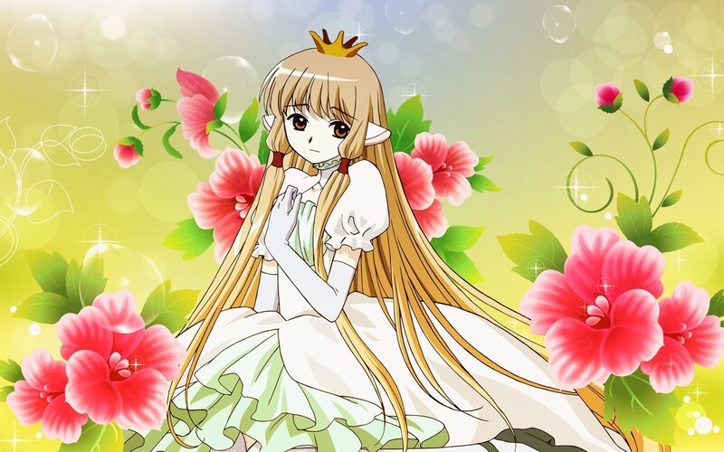 princess in a flower garden