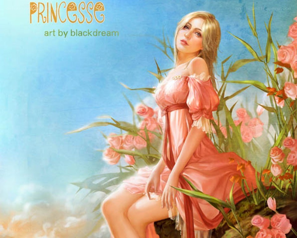 Princess in a garden