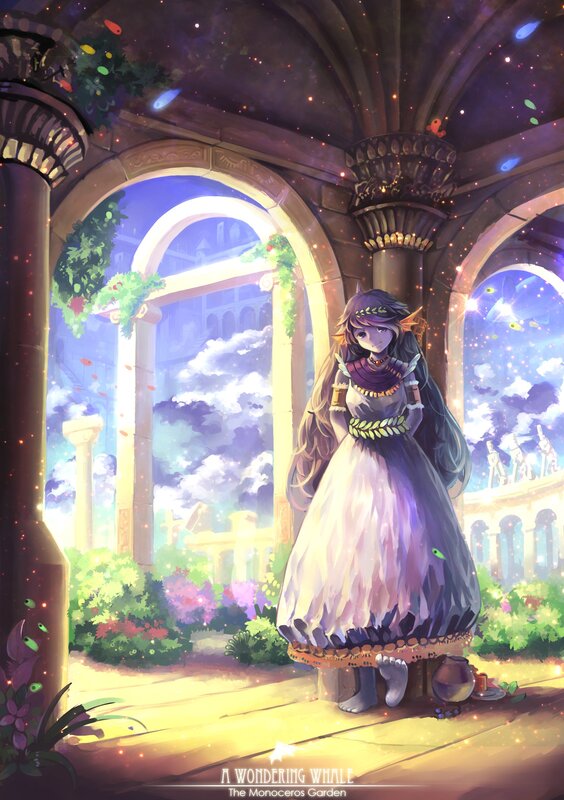 Princess in a magical garden