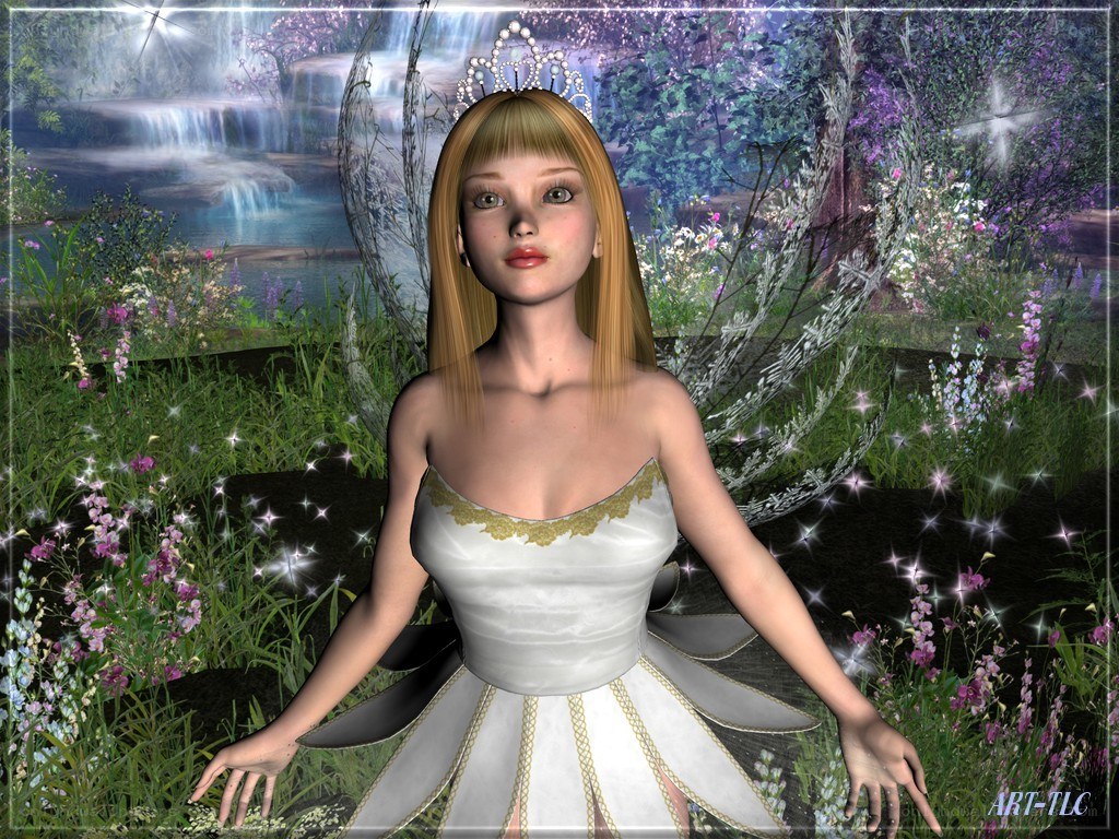 princess in a magical garden