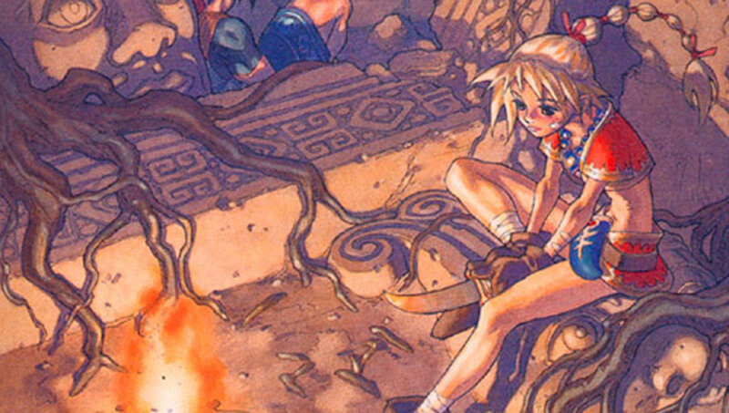 princess in ancient ruins