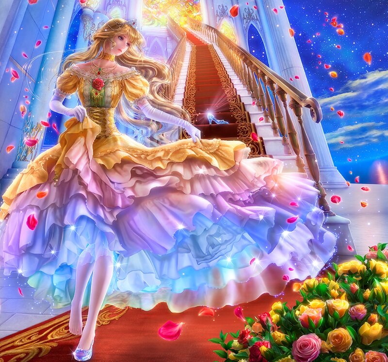 Princess in Ball Gown — Yellow
