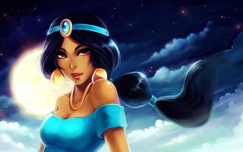 Princess in Blue Dress — Dramatic