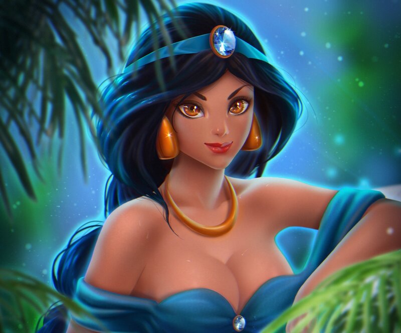 Princess in Blue Dress — Serene, Night