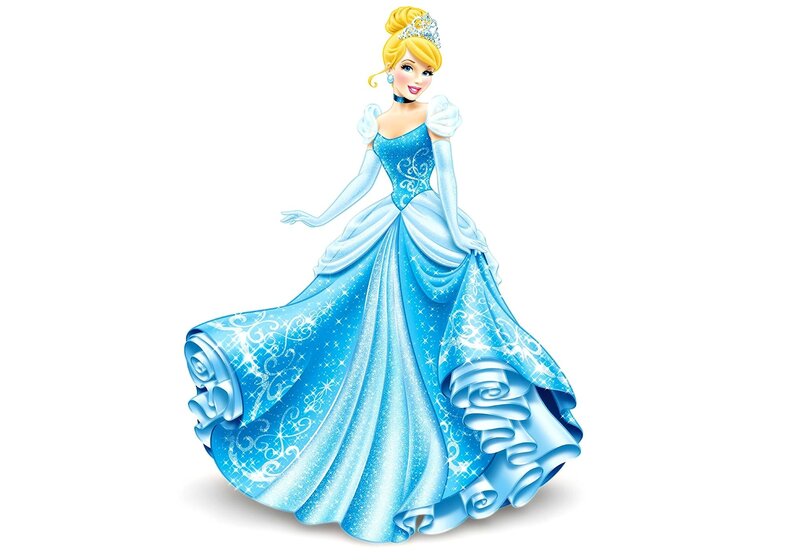 Princess in Blue Gown — Elegant