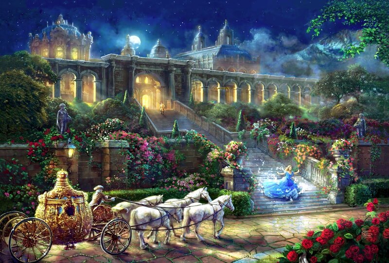Princess in Blue Gown — Magical, Night