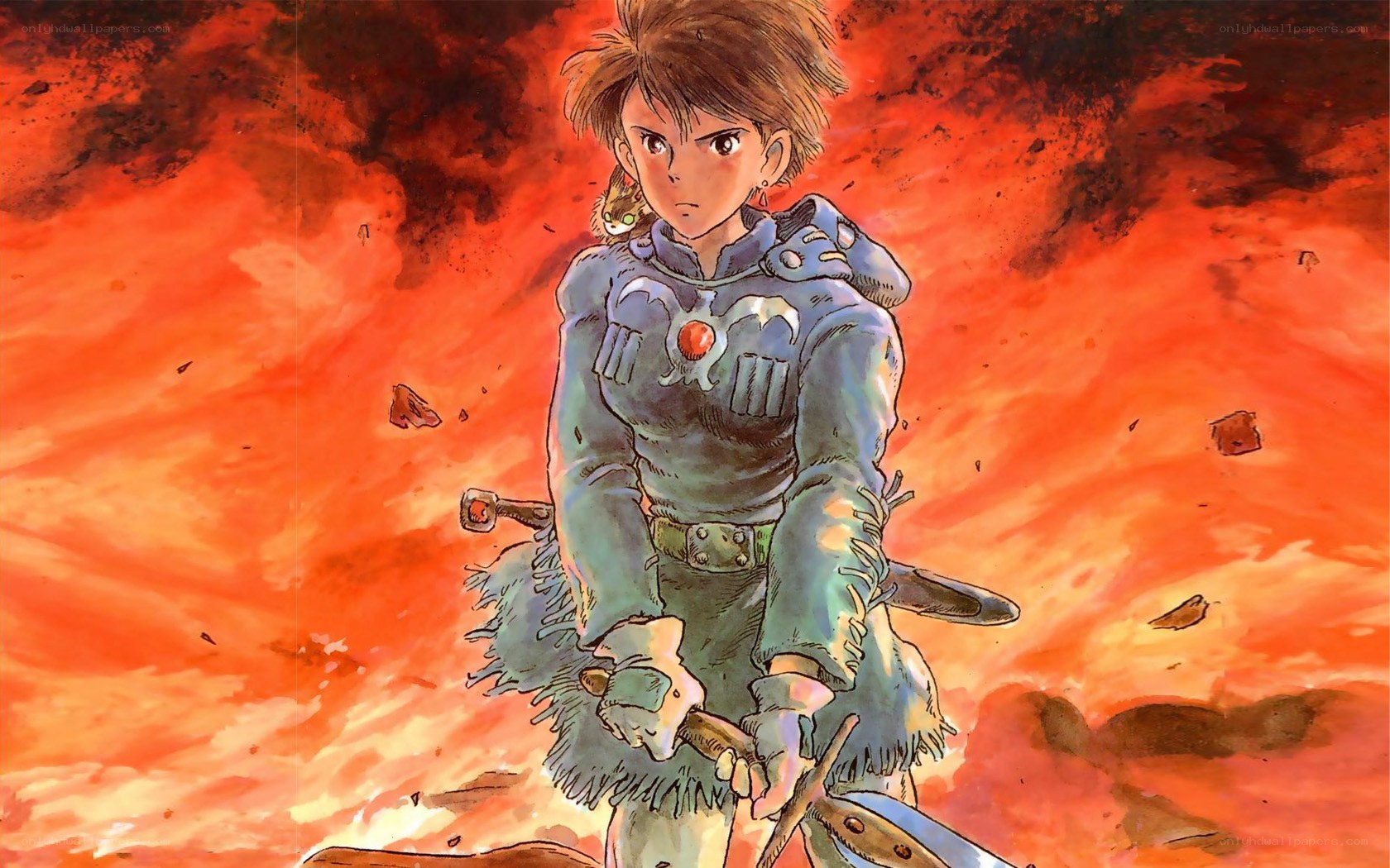 Princess in fiery battle