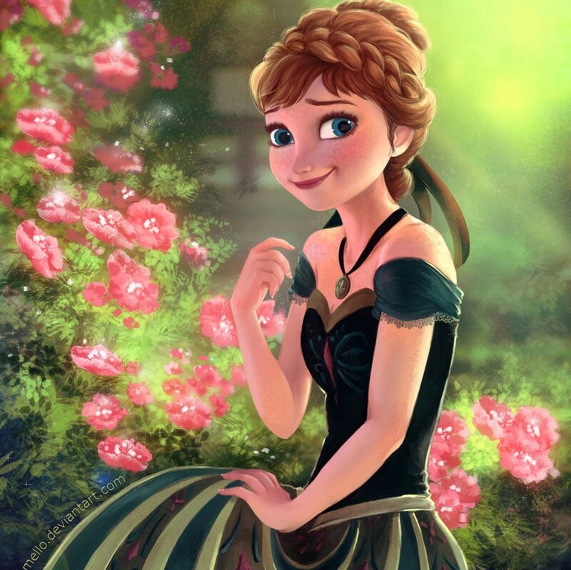 Princess in Garden — Green, Serene