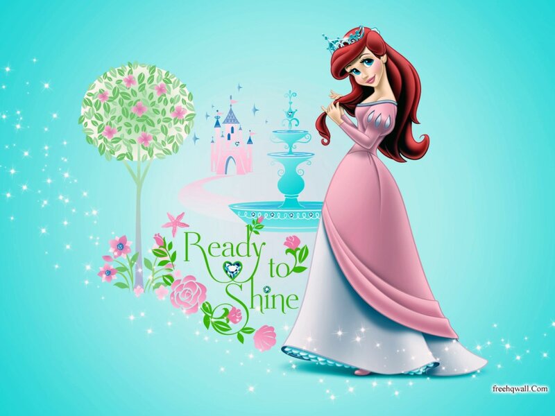 Princess in Pink Dress — Blue