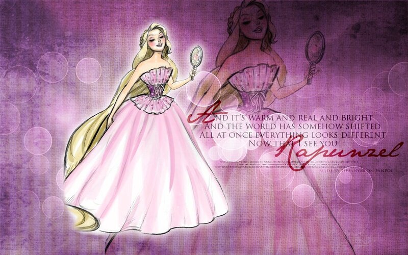 Princess in Pink Dress — Purple