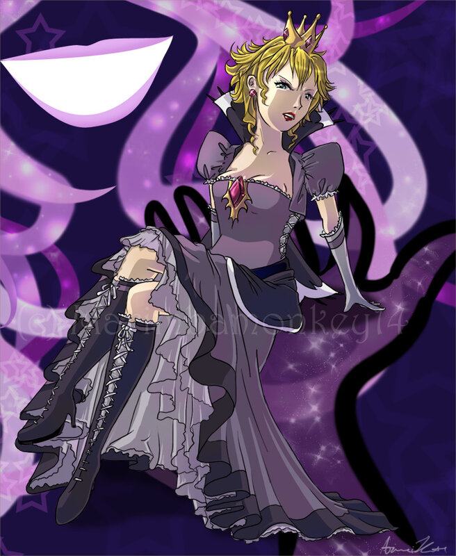 princess in purple gown