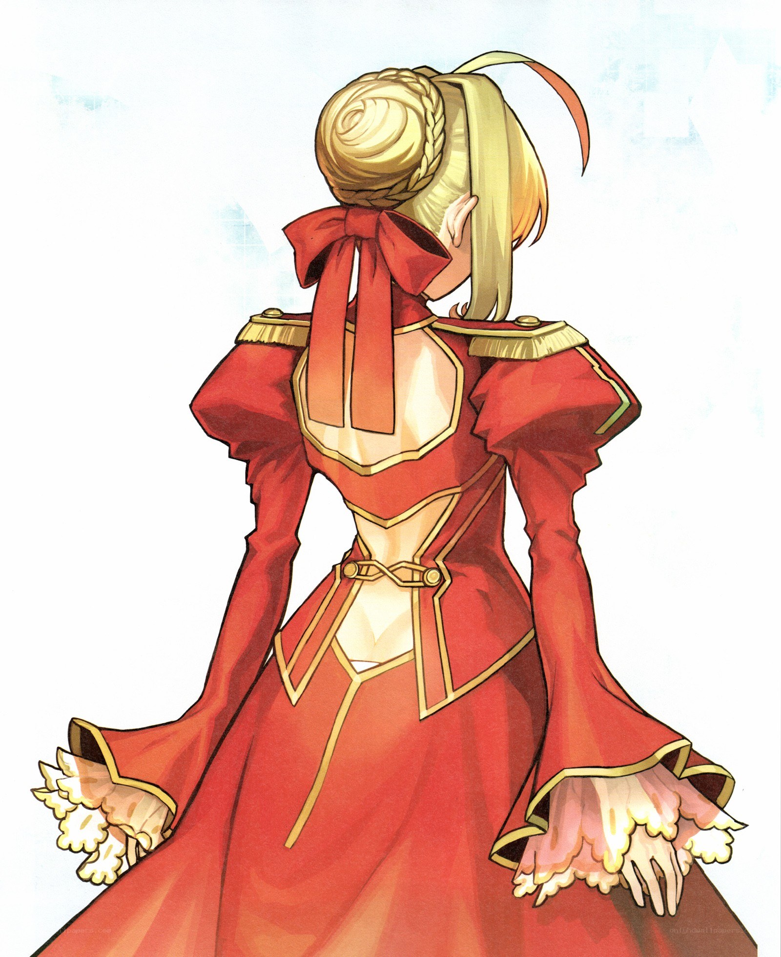 princess in red dress