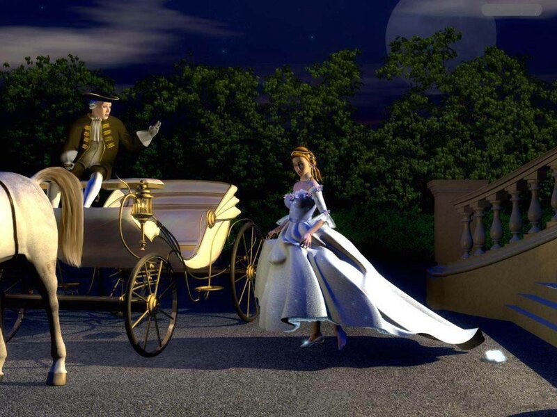 Princess in White Gown — Dramatic