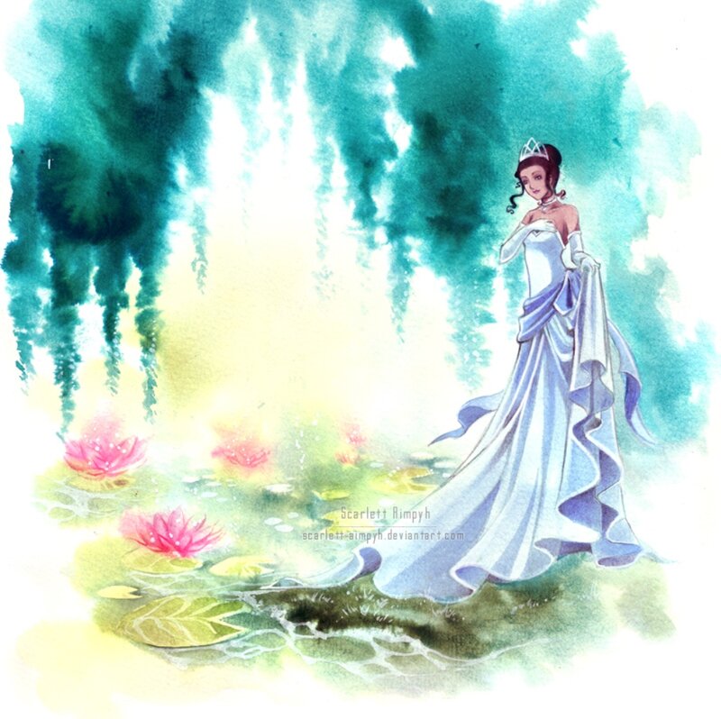 Princess in White Gown — Serene