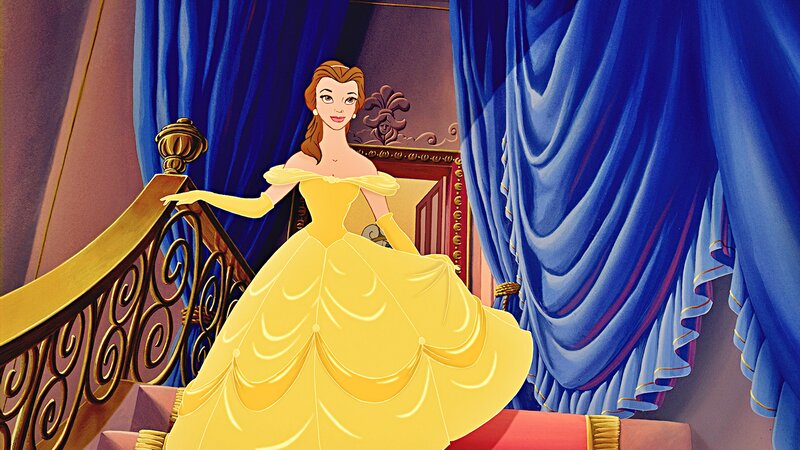 Princess in Yellow Gown — Regal, Illustration
