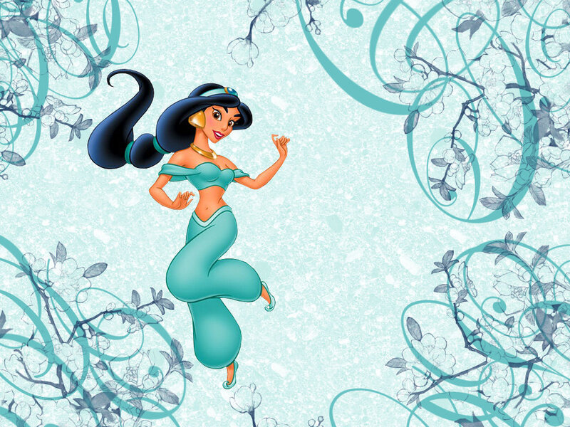 Princess Jasmine Dancing — Teal