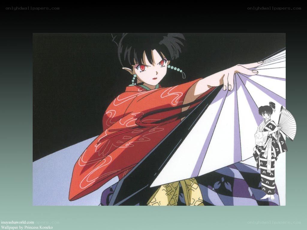 Princess Koneko in red kimono