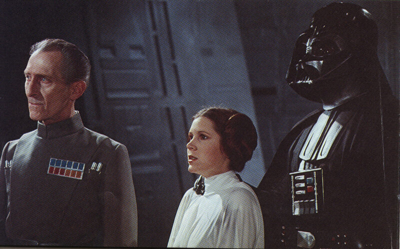 Princess Leia and Darth Vader