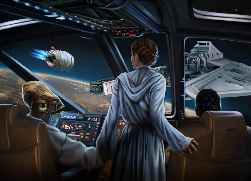 Princess Leia in Cockpit