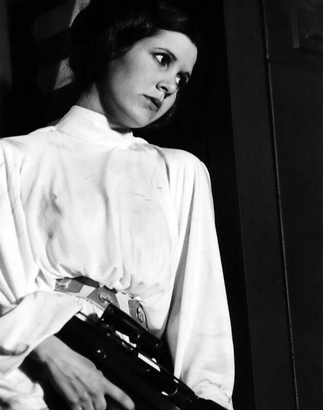 Princess Leia in white blouse