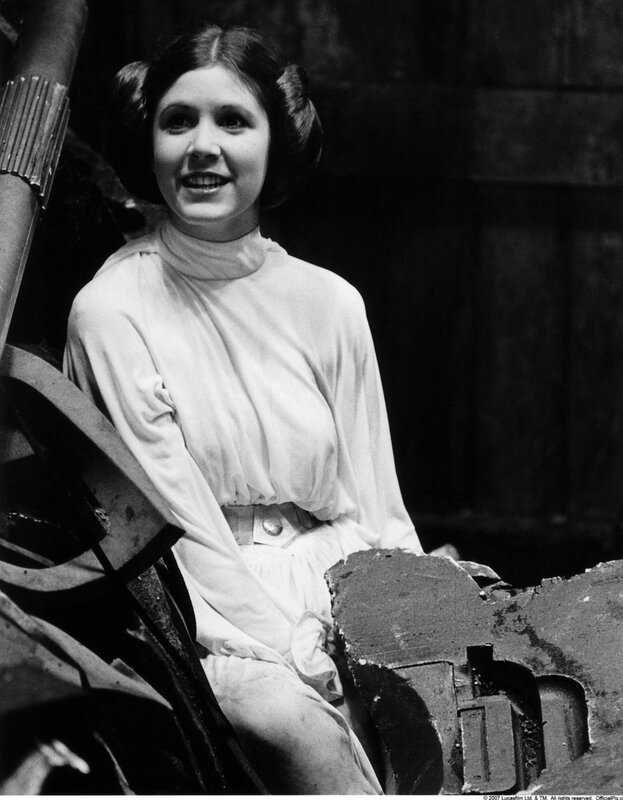 Princess Leia in white dress