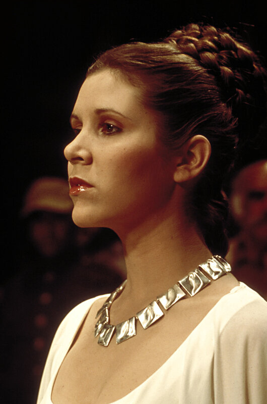 Princess Leia in white dress