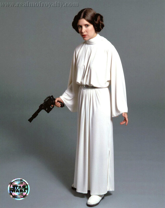 Princess Leia in white dress