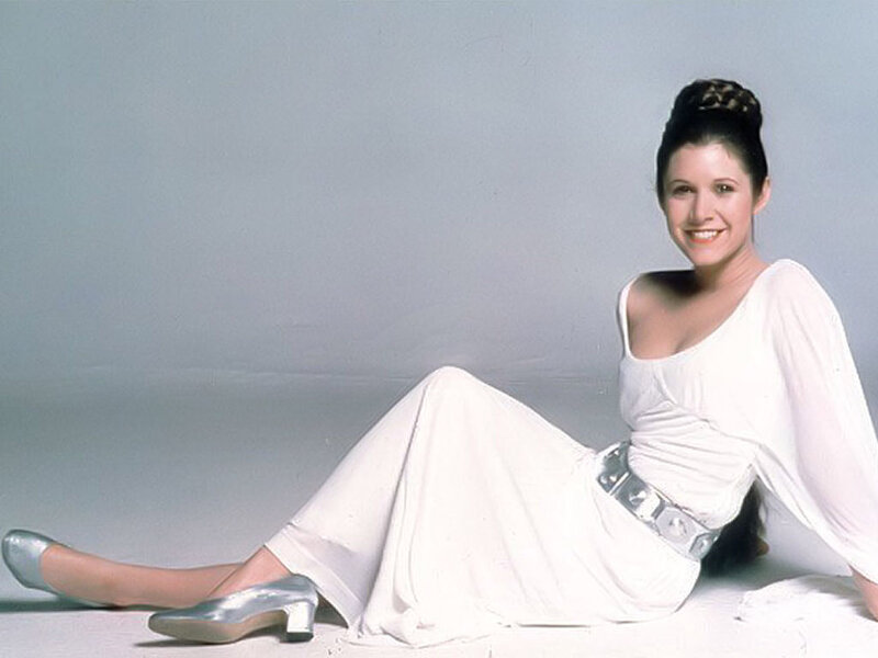 Princess Leia in white dress