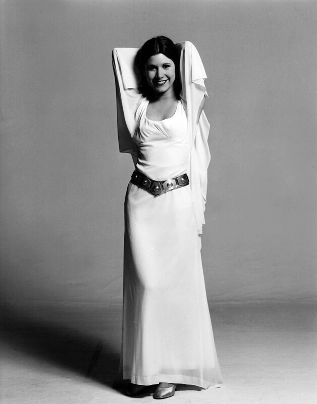 Princess Leia in white gown