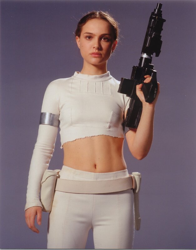 Princess Leia in white outfit