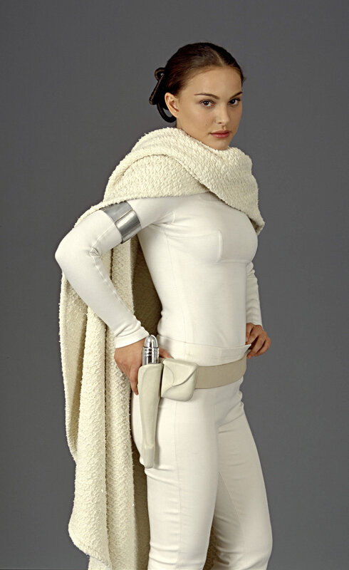 Princess Leia in white outfit