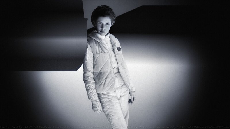 Princess Leia in White Suit — Black