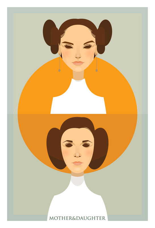Princess Leia mother and daughter