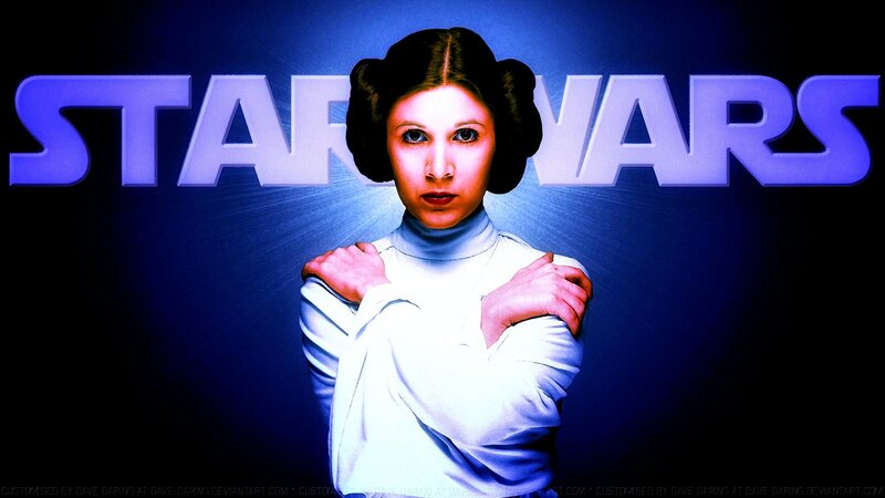 Princess Leia Organa — Blue, Dramatic, Digital Art