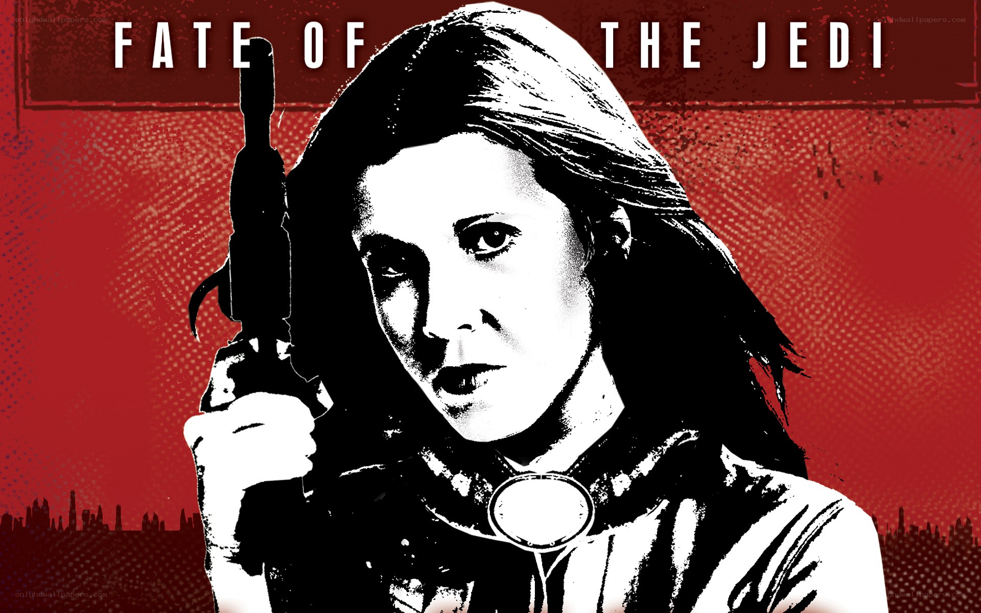 Princess Leia with blaster
