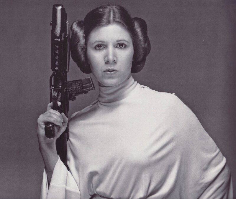 Princess Leia with blaster