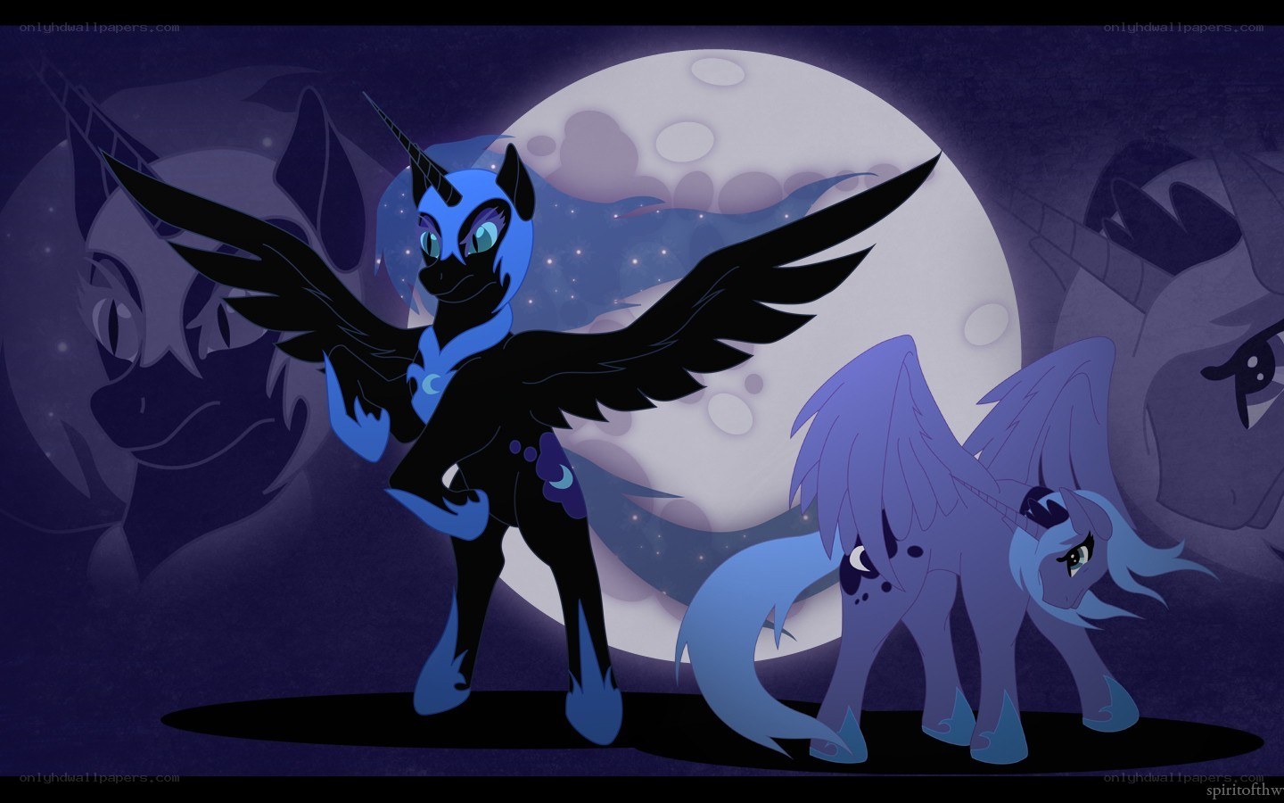 Princess Luna and her younger self