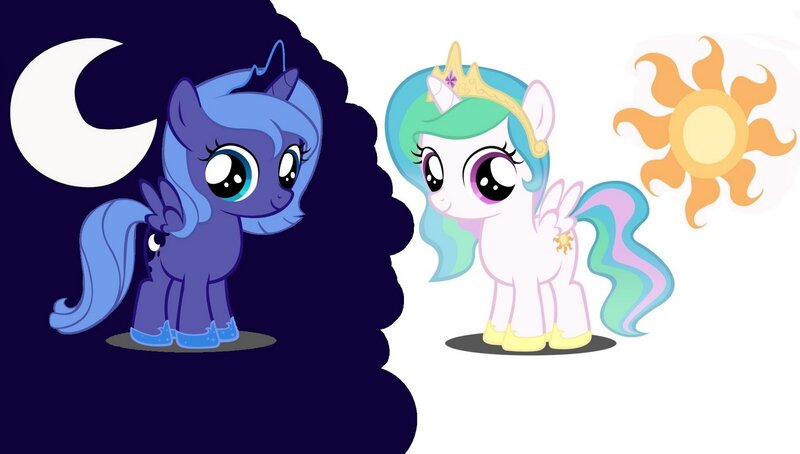 Princess Luna and Princess Celestia