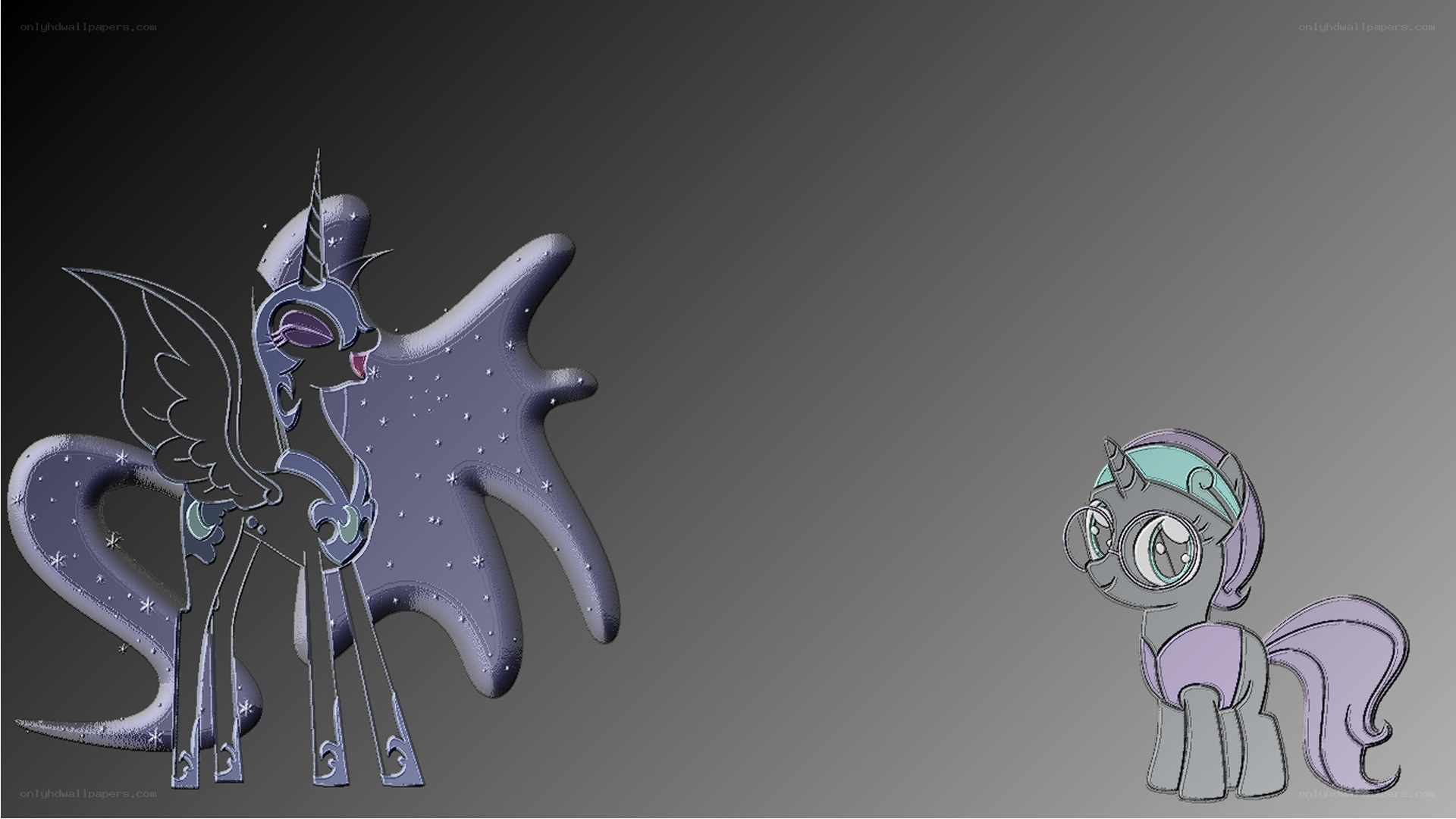 Princess Luna and Twilight Sparkle