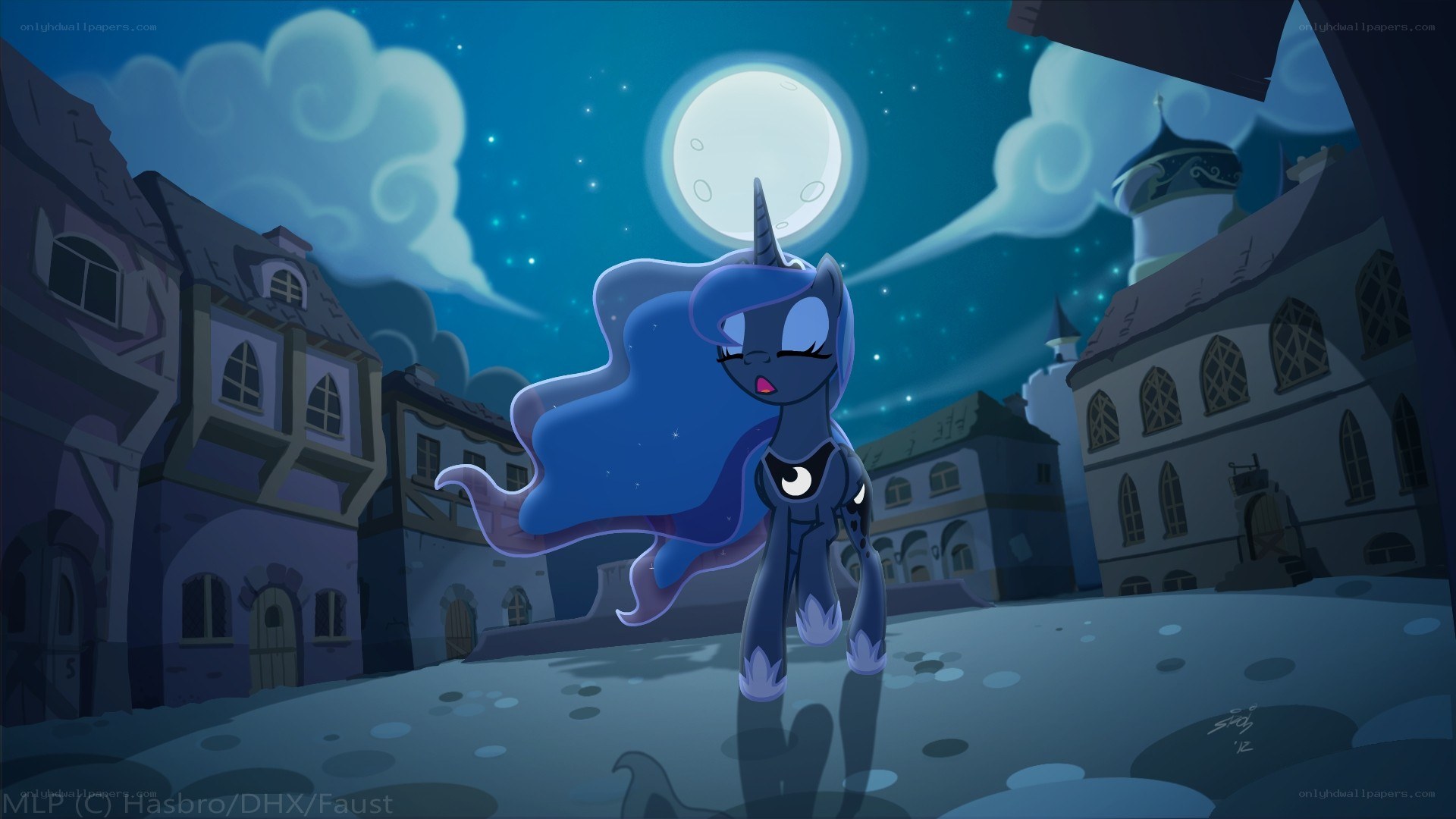 Princess Luna at night