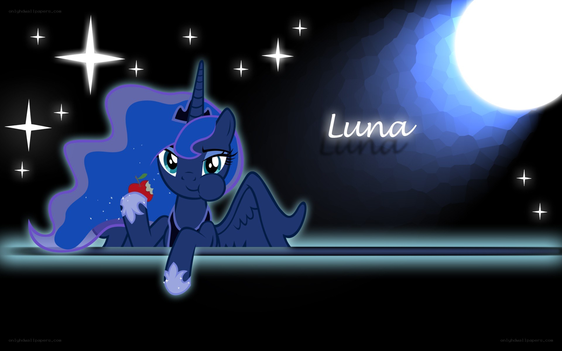 Princess Luna at night