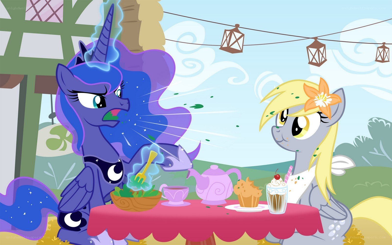 Princess Luna at tea party