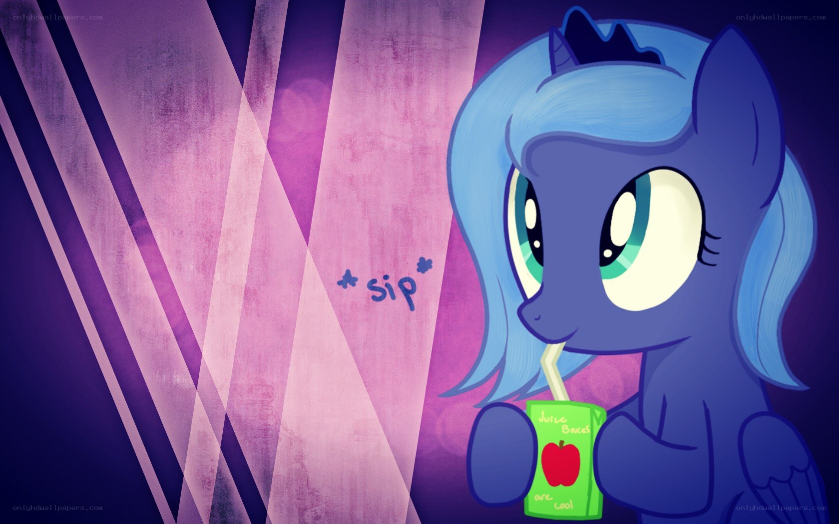 princess luna drinking juice