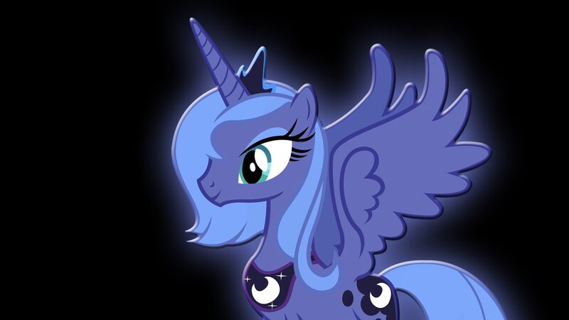Princess Luna glowing