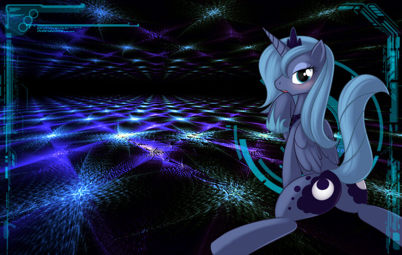Princess Luna in a digital realm
