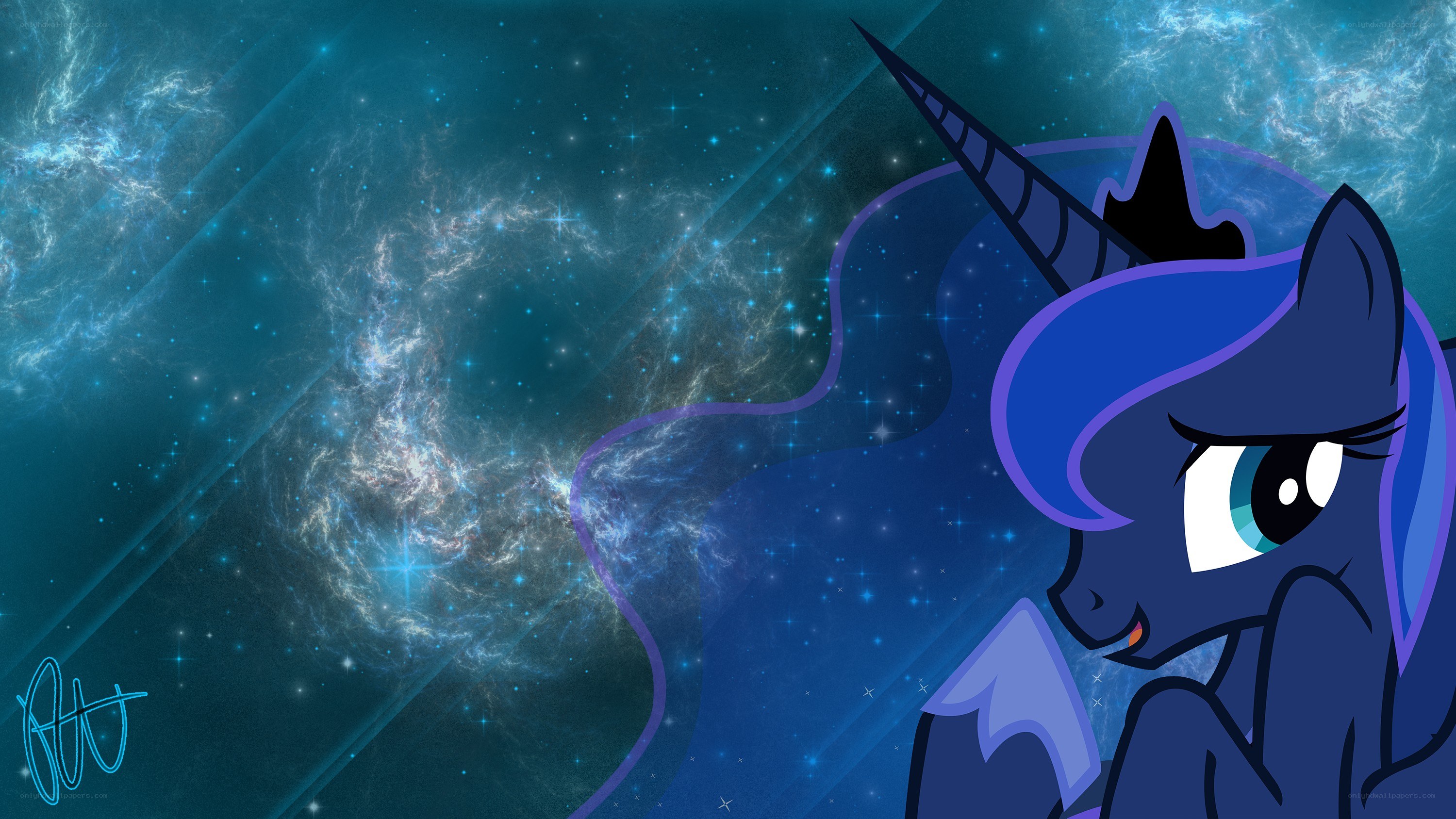 Princess Luna in space