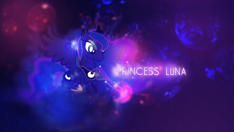 Princess Luna in Space — Purple, Dramatic